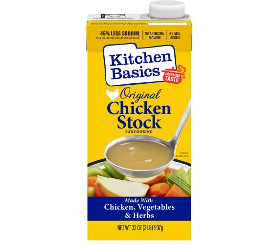 Kitchen Basics Original Chicken Stock, 32 oz Carton, front