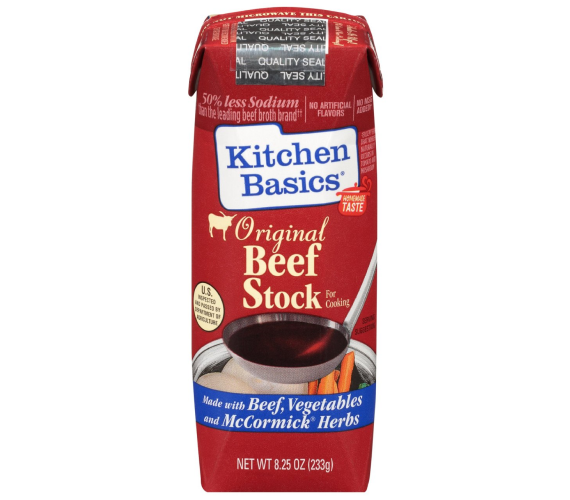 Kitchen Basics Original Beef Stock, 8.25 oz Carton, front