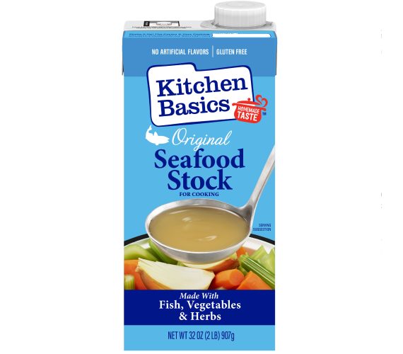 Kitchen Basics Original Seafood Stock, 32 oz Carton, front