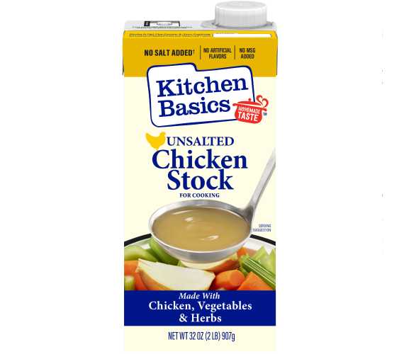 Unsalted Chicken Stock, 32 oz | Kitchen Basics