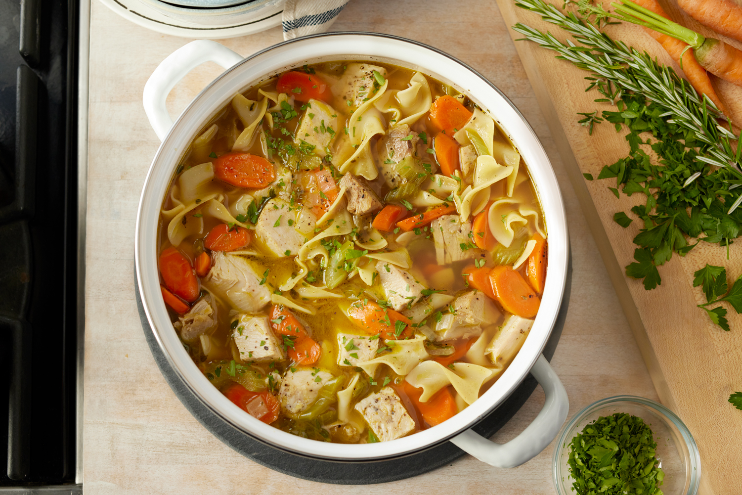 Roasted Turkey Noodle Soup