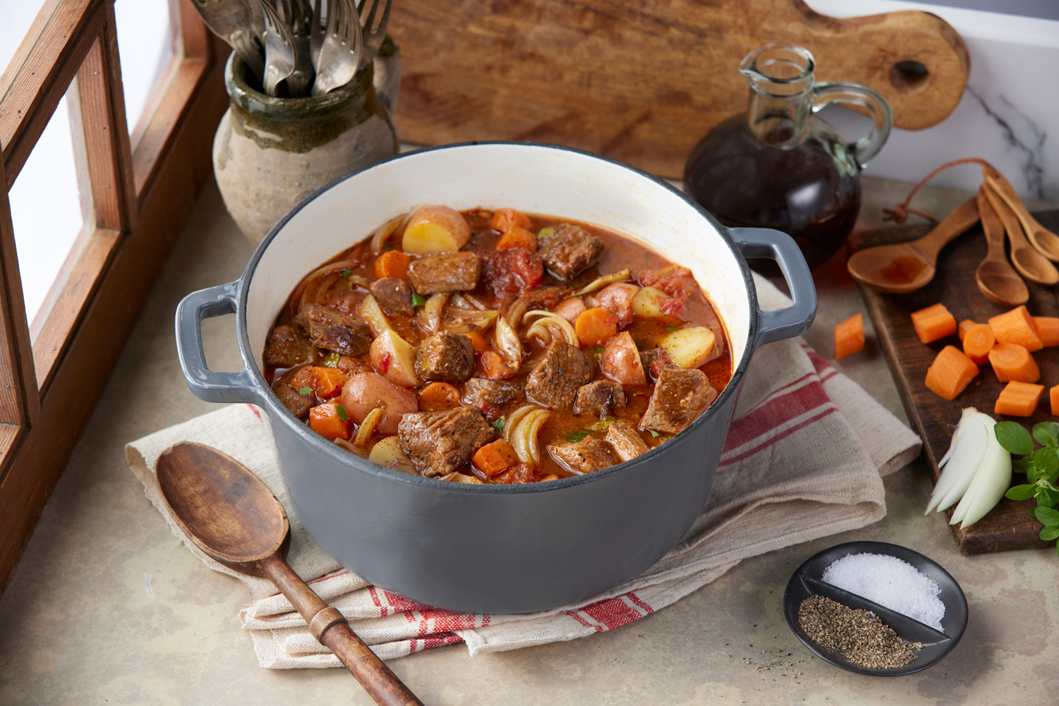 Tuscan Beef Stew with Tomatoes 