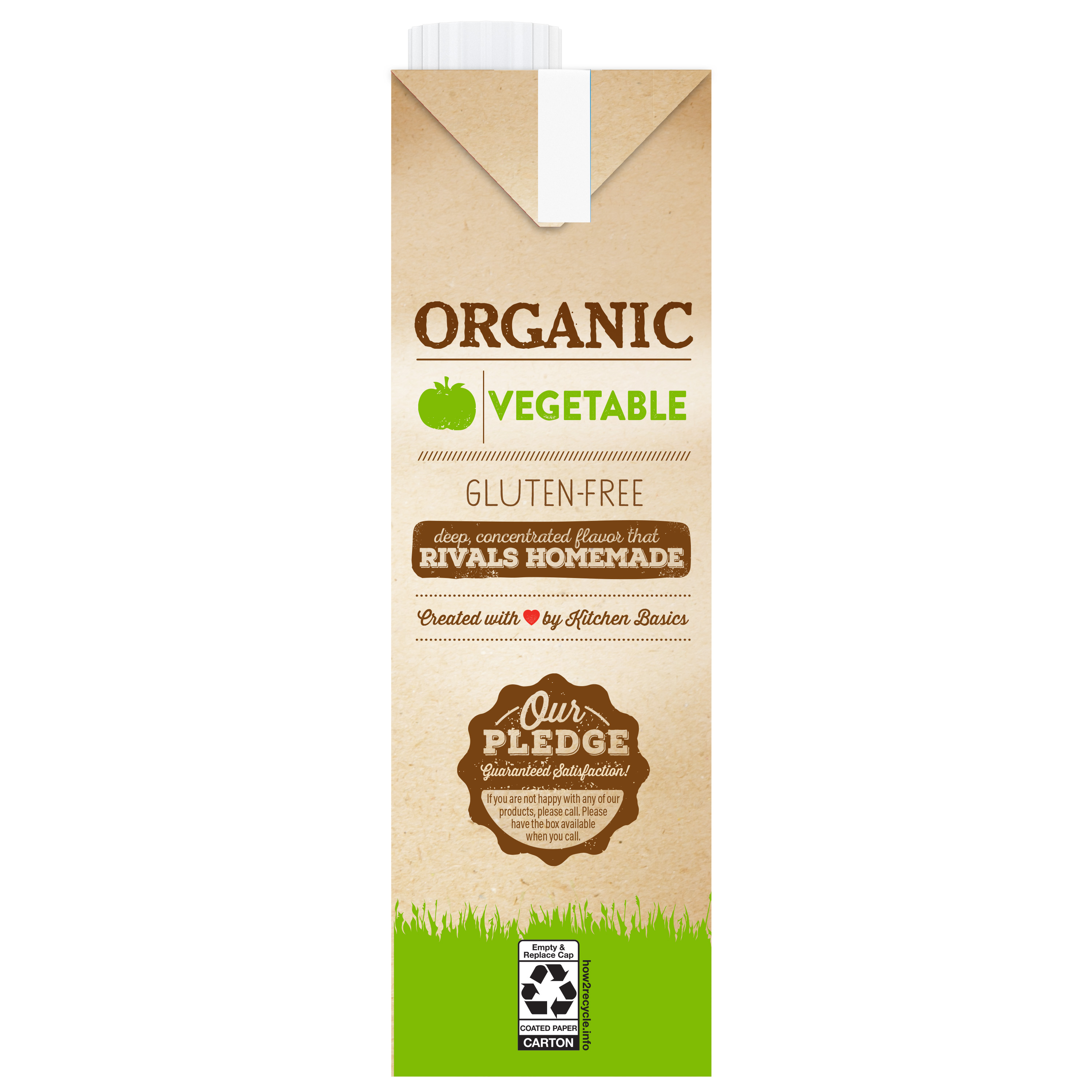 Kitchen Basics Organic Vegetable Stock, 32 oz Carton, right