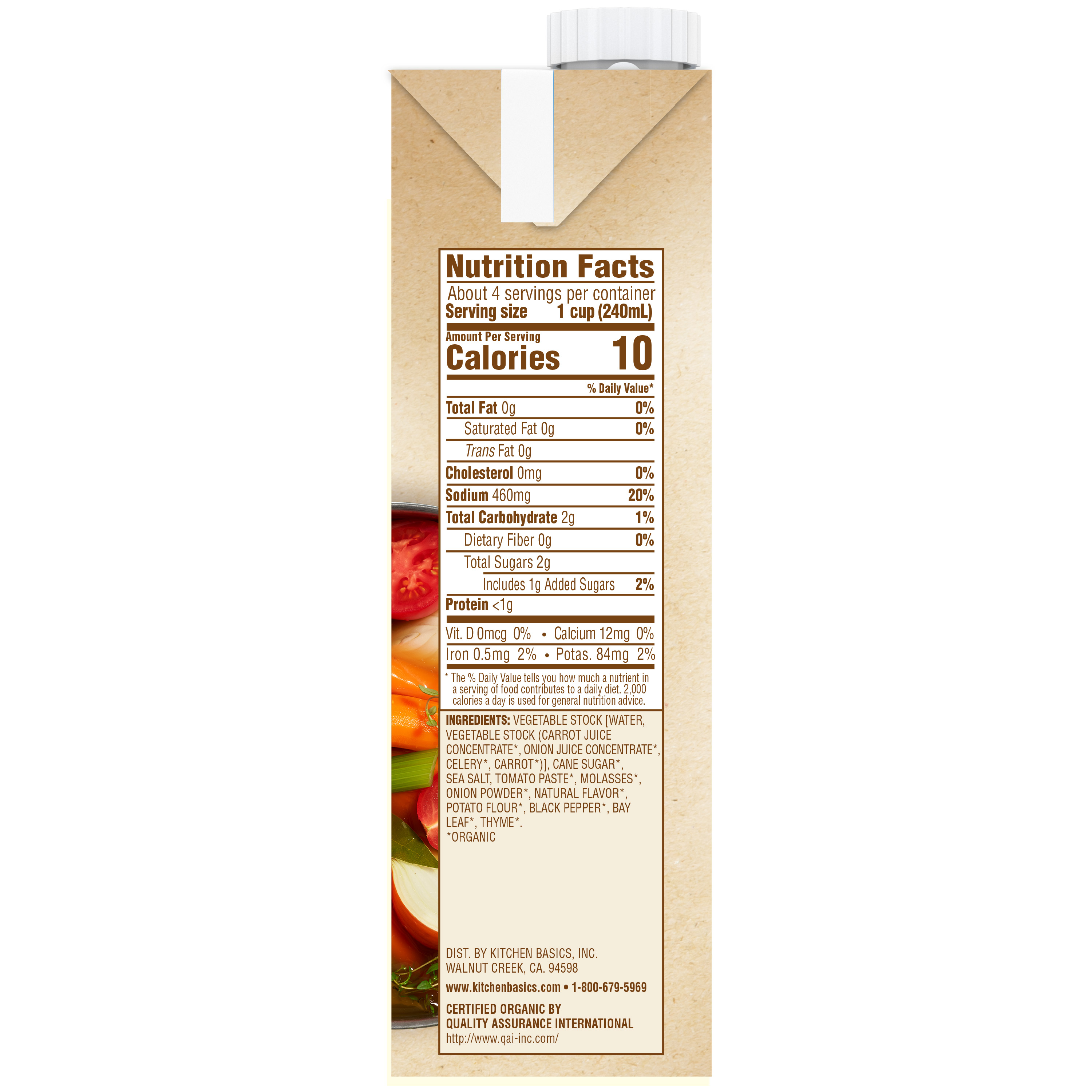 Organic Vegetable Stock, 32 oz Kitchen Basics