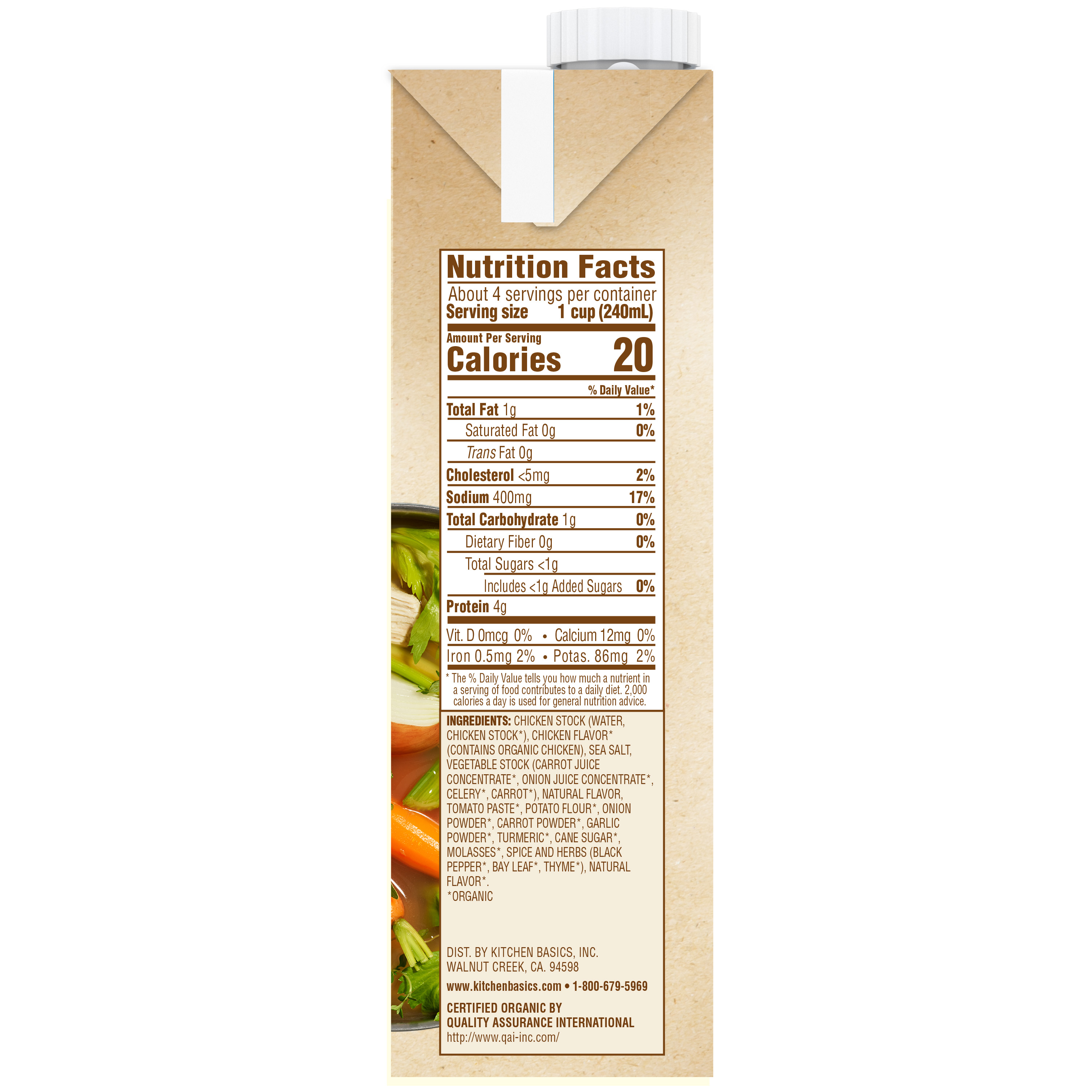 Organic Free Range Chicken Stock, 32 oz Kitchen Basics