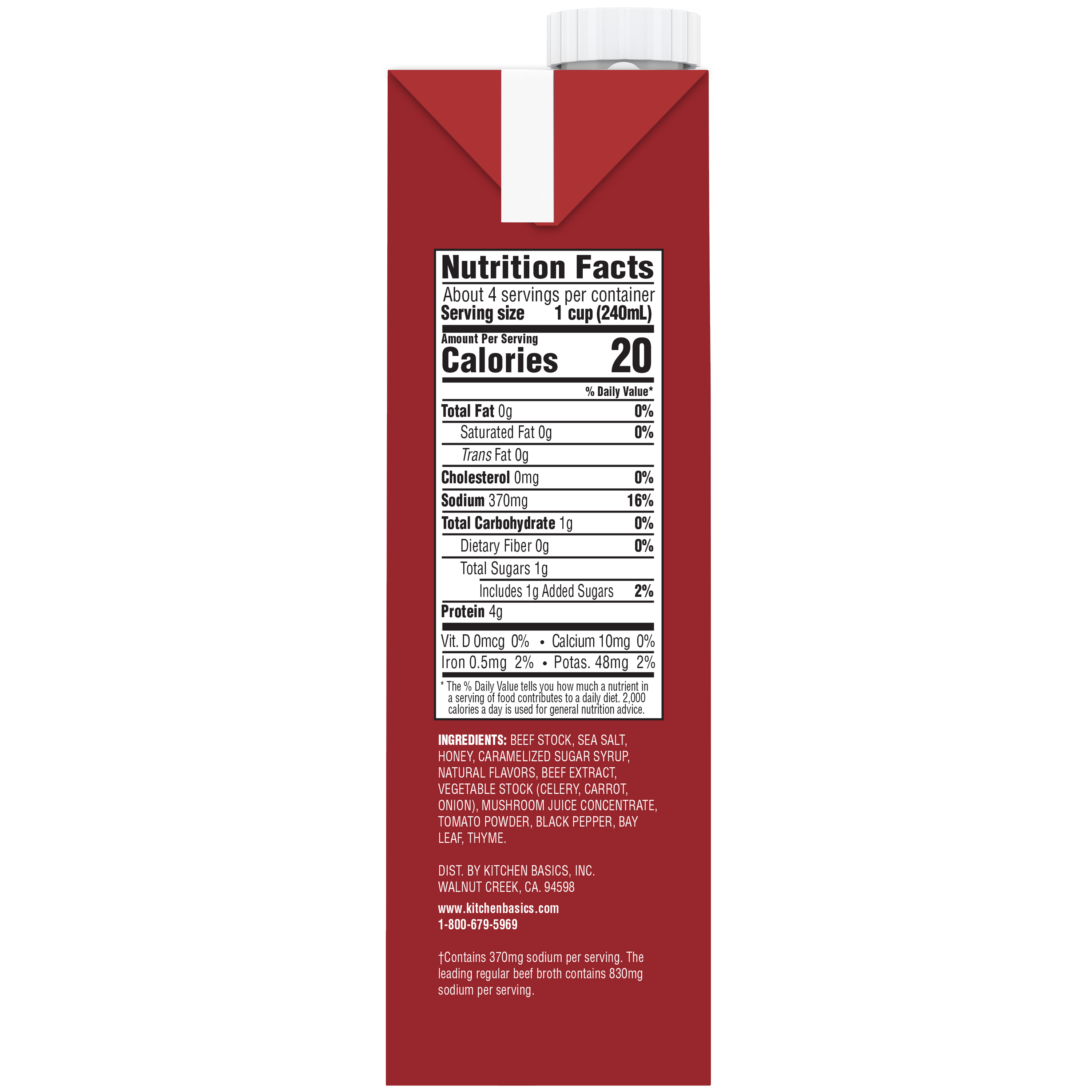 Organic Beef Stock, 32 oz Kitchen Basics