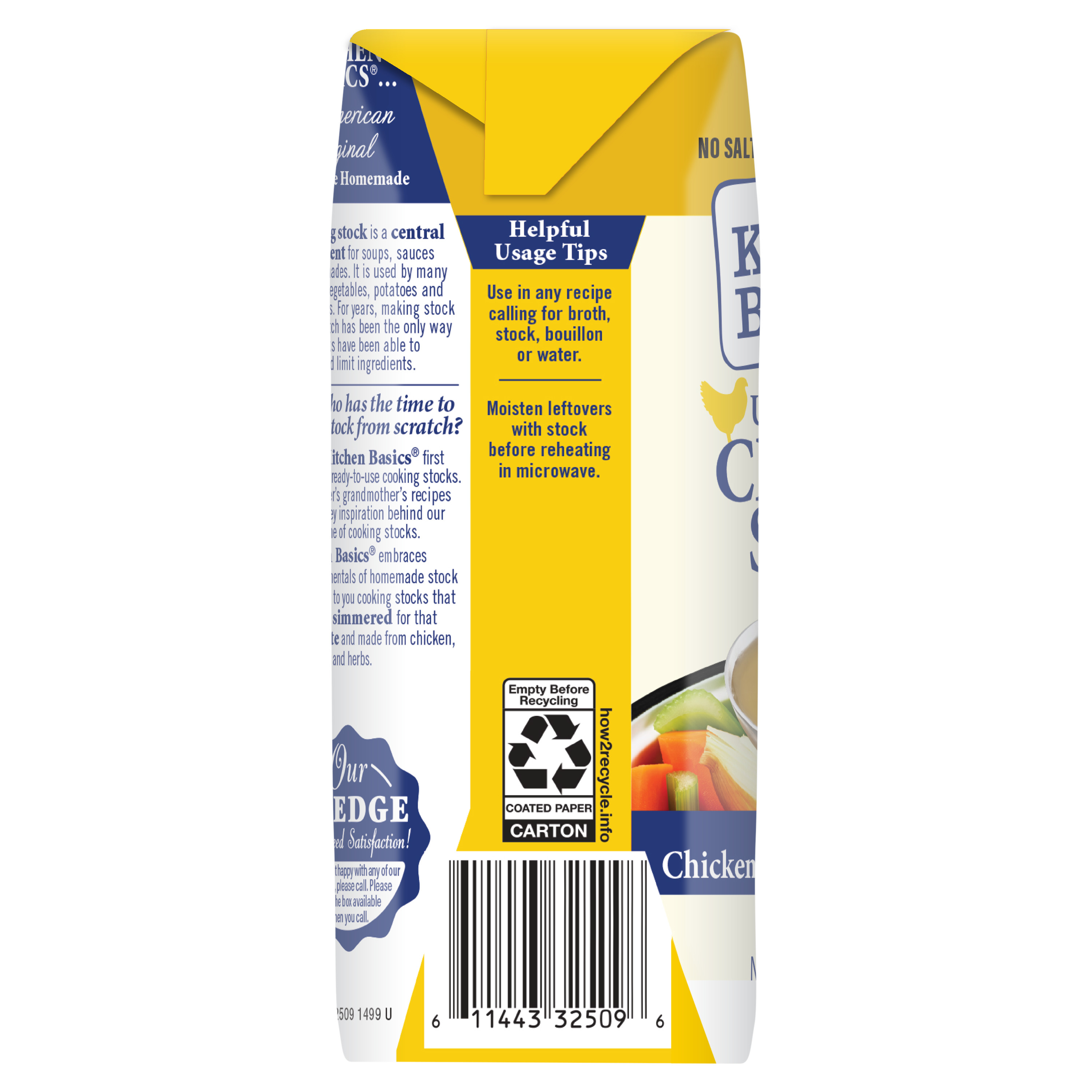 Unsalted Chicken Stock, 8.25 oz Kitchen Basics