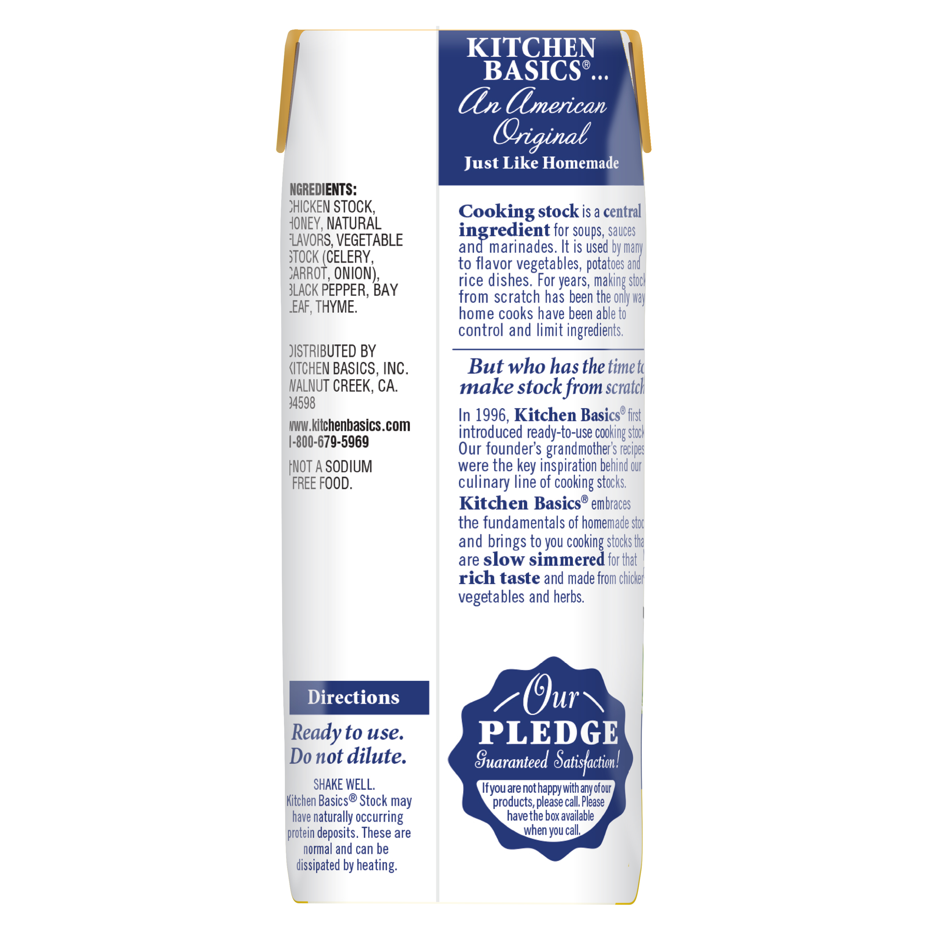 Unsalted Chicken Stock, 8.25 oz Kitchen Basics