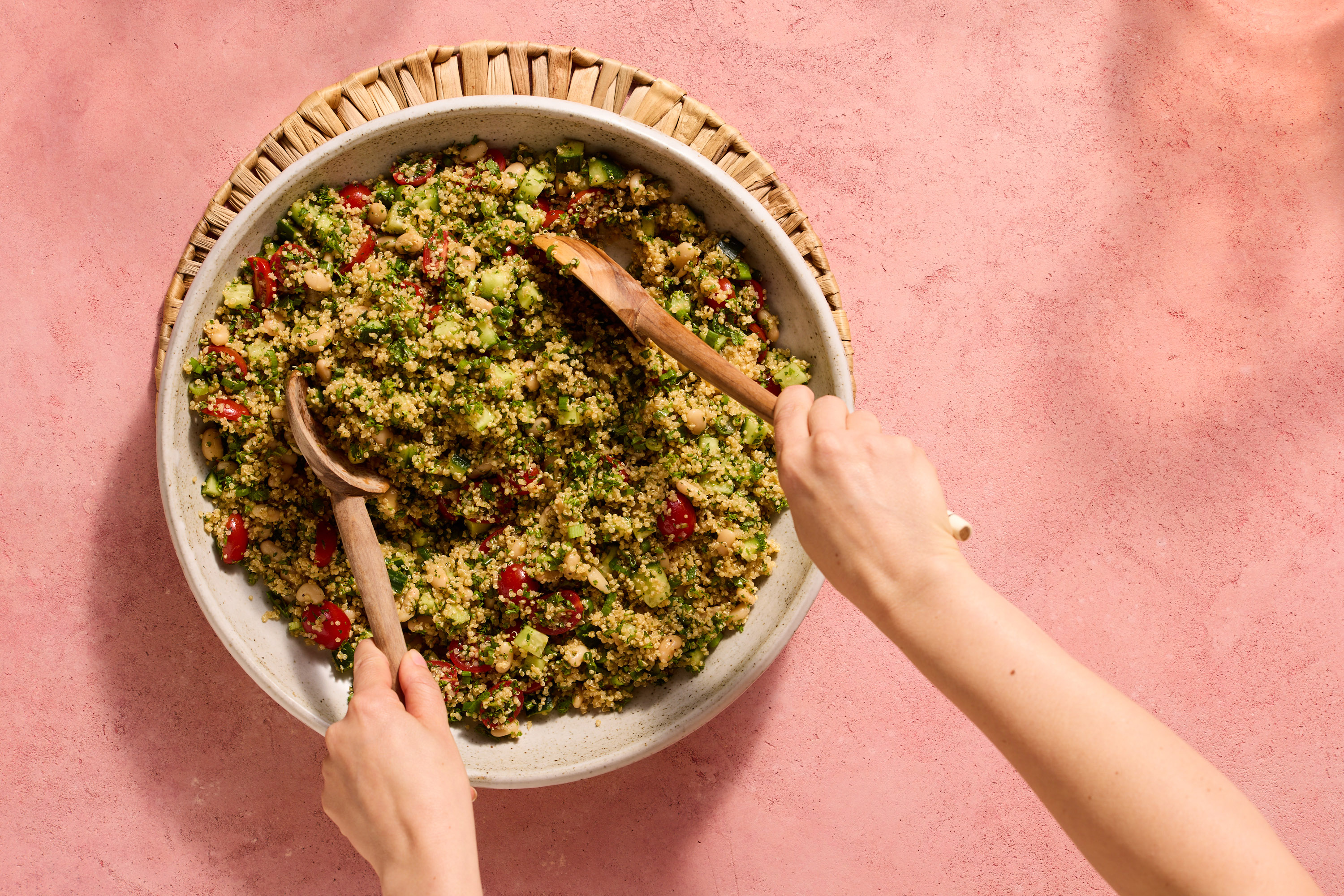 White Bean and Quinoa Taboule Salad