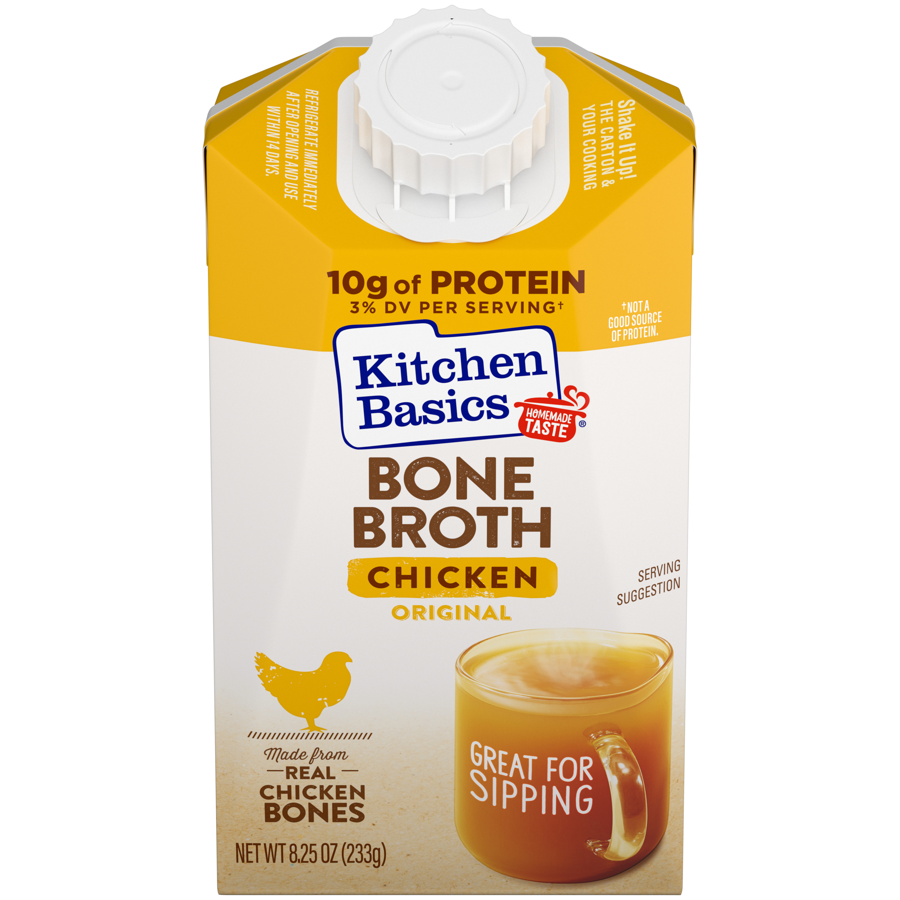 Chicken Bone Broth, 8.25 oz - Front