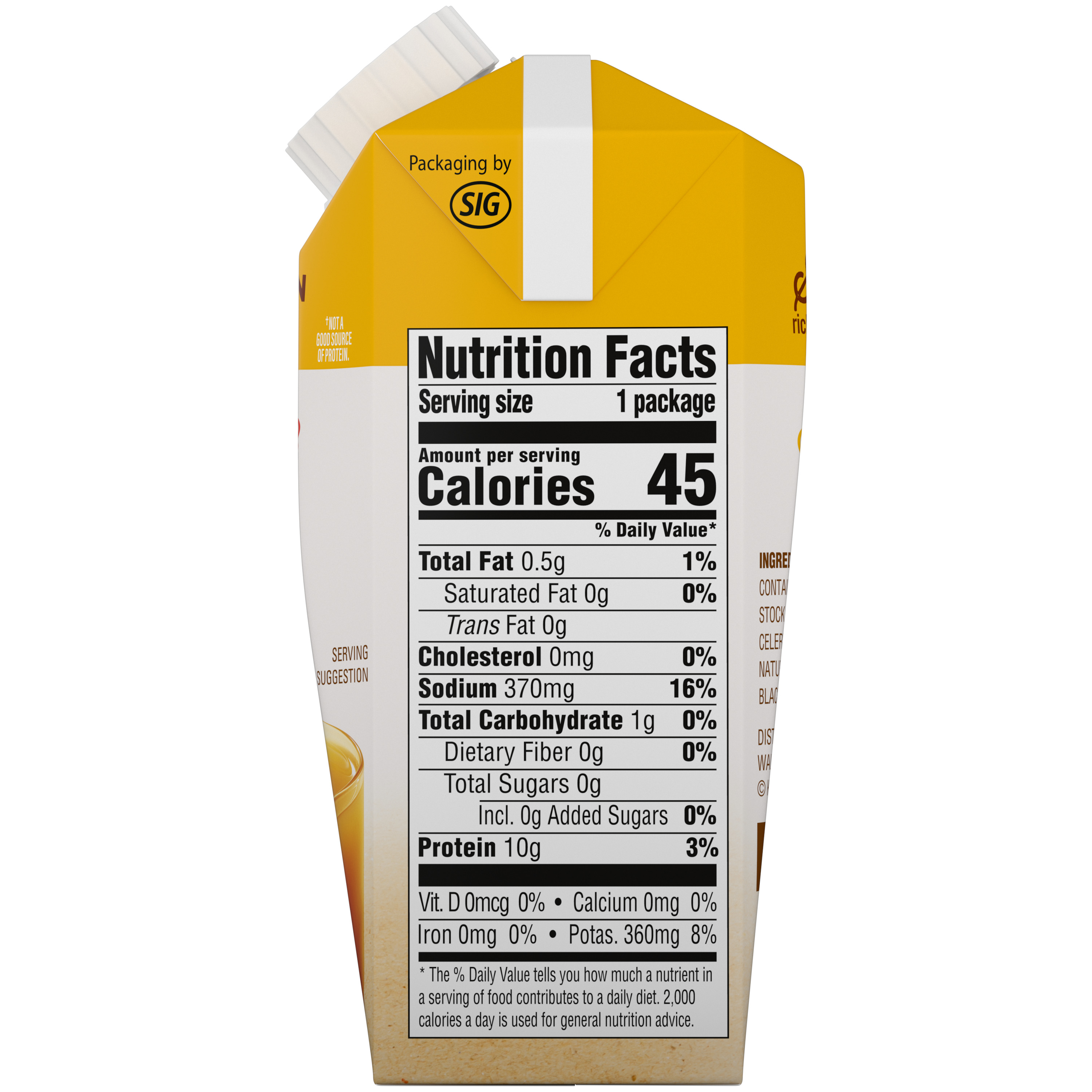 Chicken Bone Broth, 8.25 oz - Side