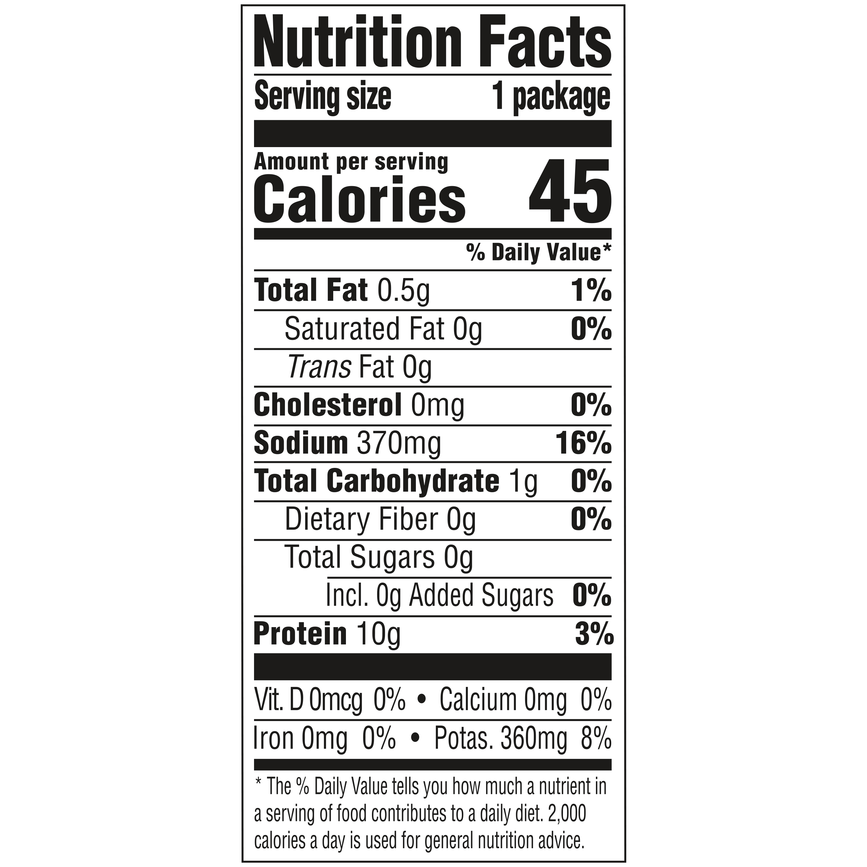 Chicken Bone Broth, 8.25 oz - Nutrition