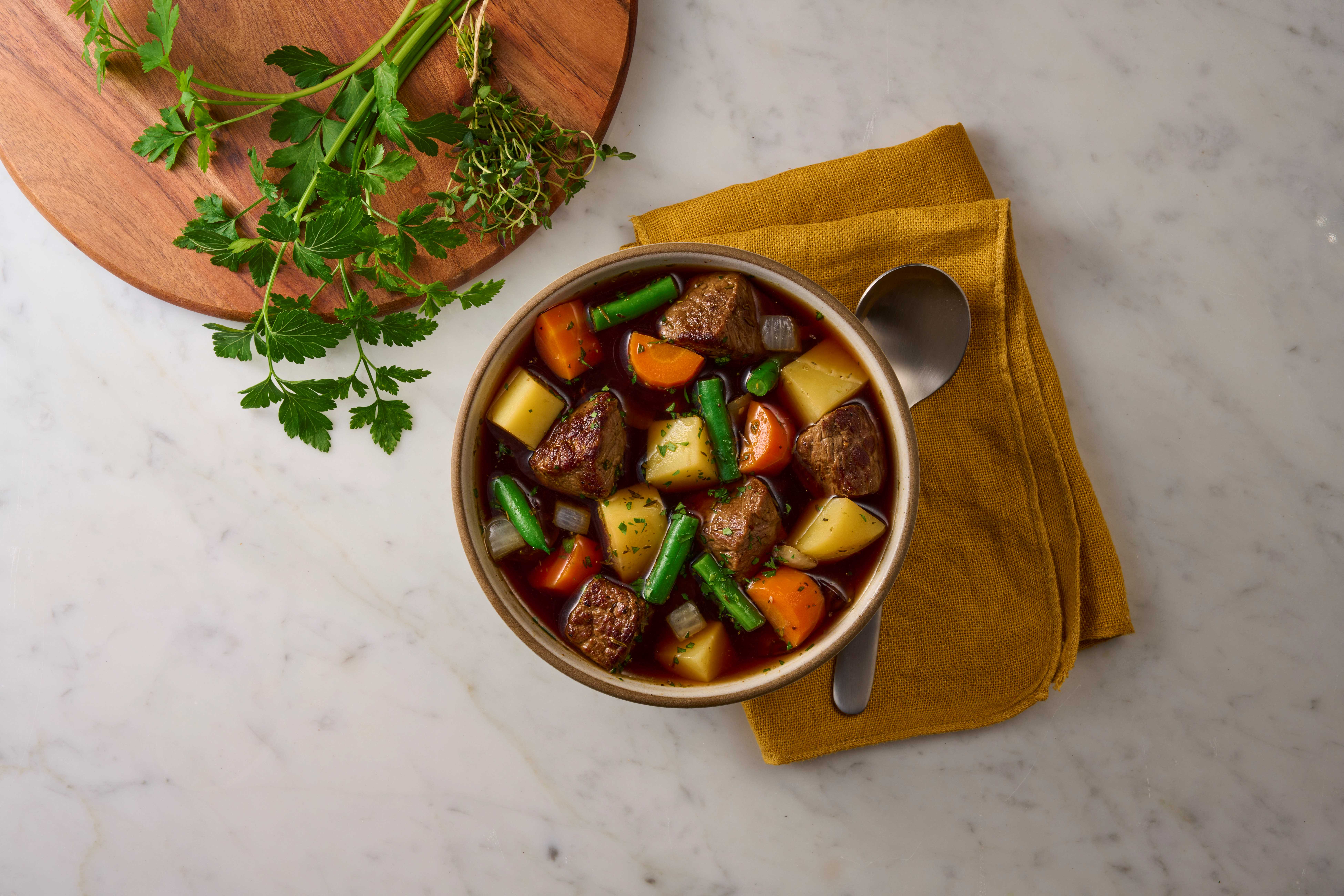 Kitchen Basics Hearty Steak and Vegetable Soup