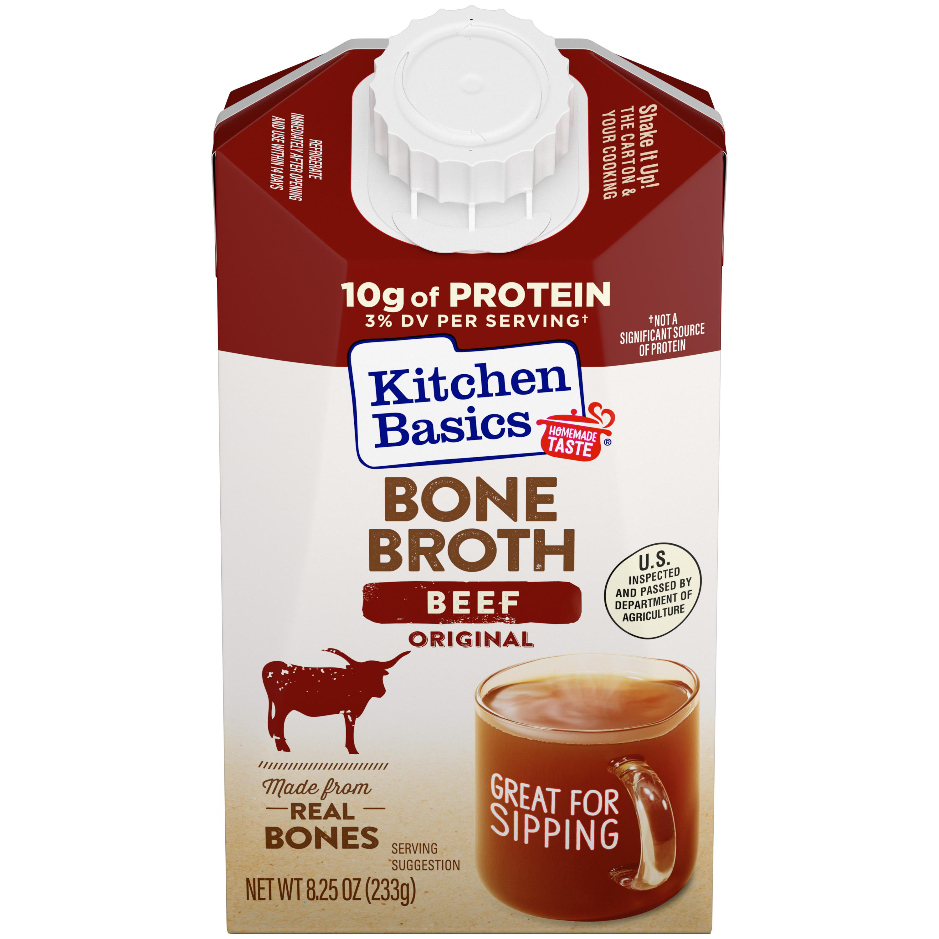 Original Beef Bone Broth, 8.25 oz - Front