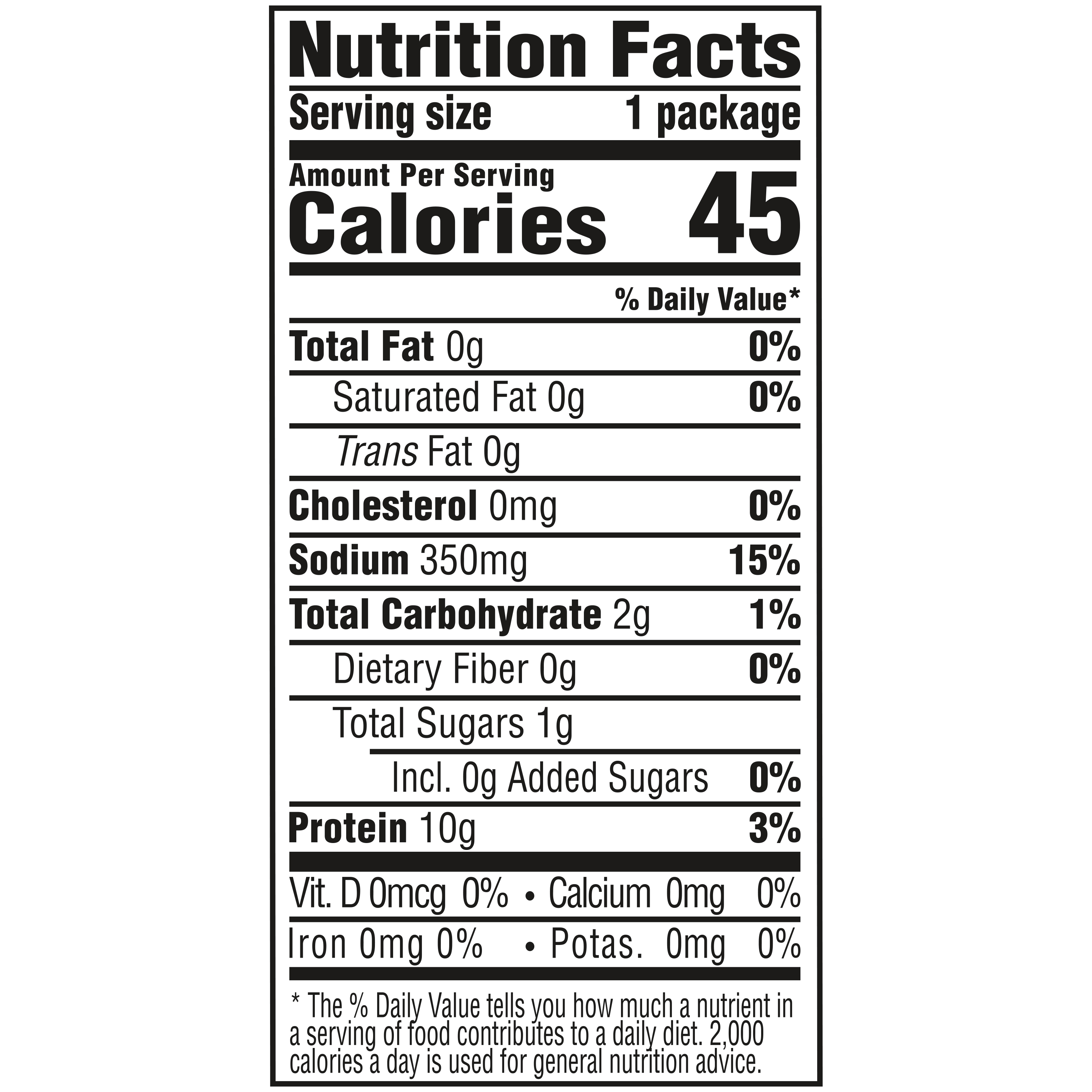Original Beef Bone Broth, 8.25 oz - Nutrition