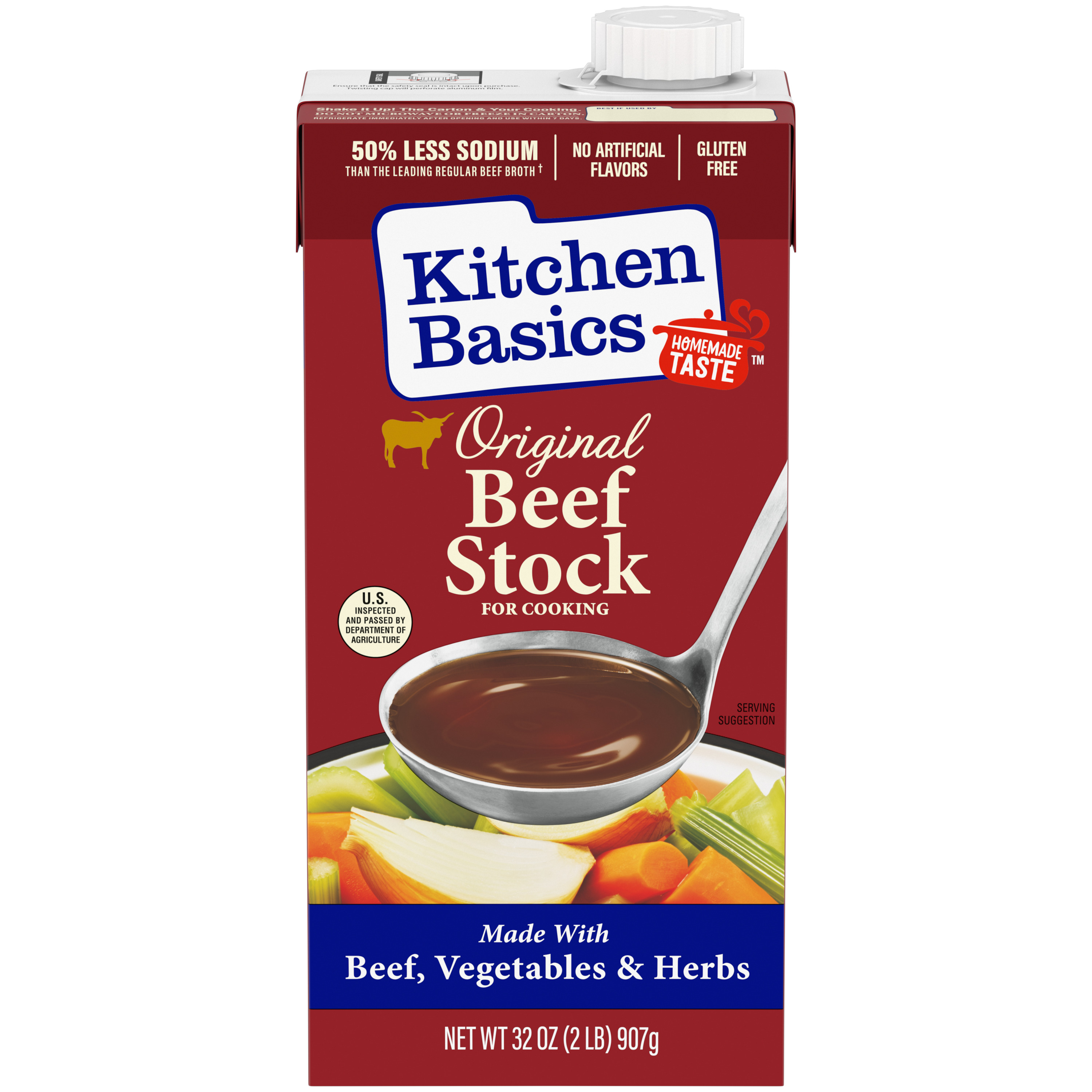 Original Beef Stock, 32 oz - Front