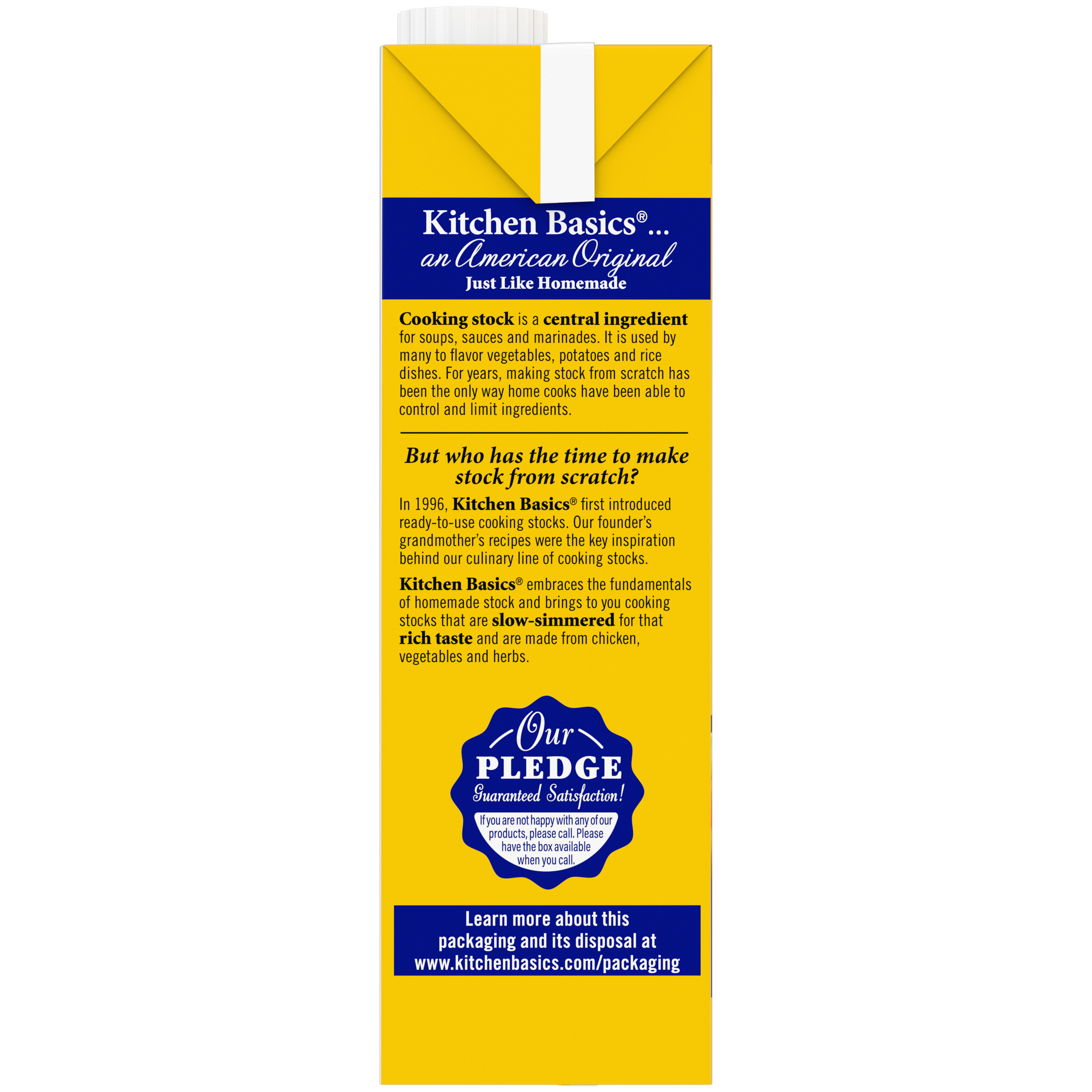 Original Chicken Stock, 32 oz - Side