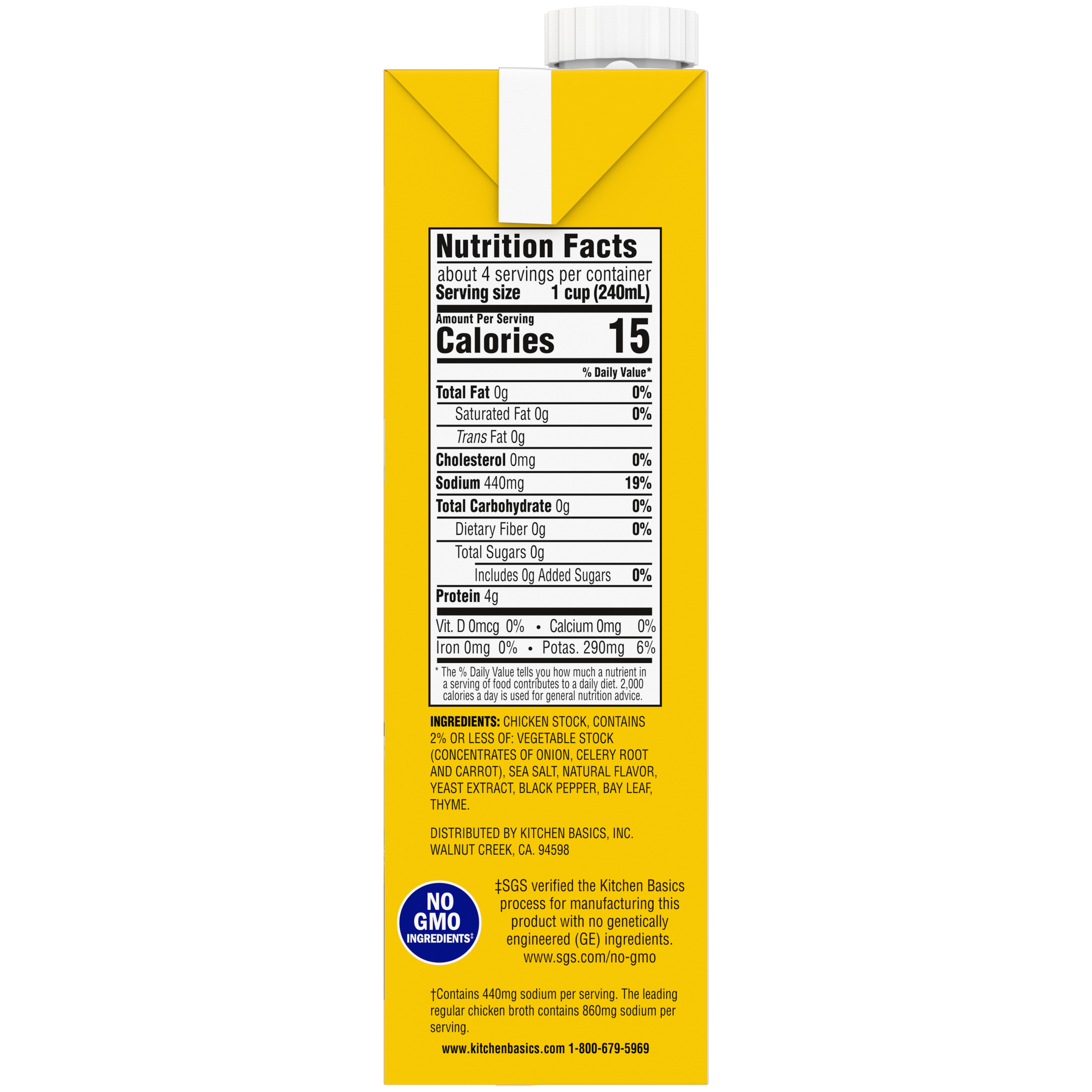 Original Chicken Stock, 32 oz - Side
