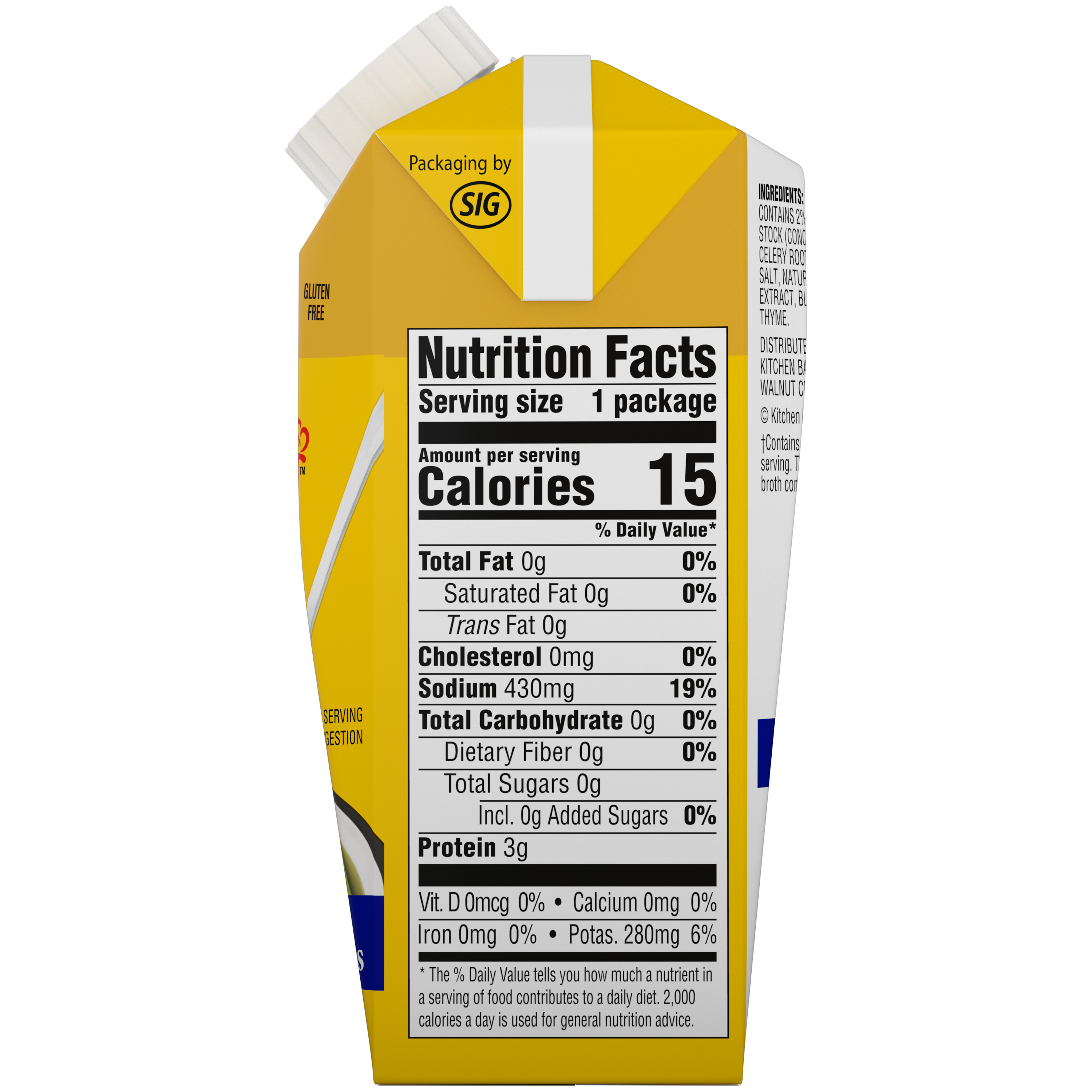 Original Chicken Stock, 8.25 oz - Side