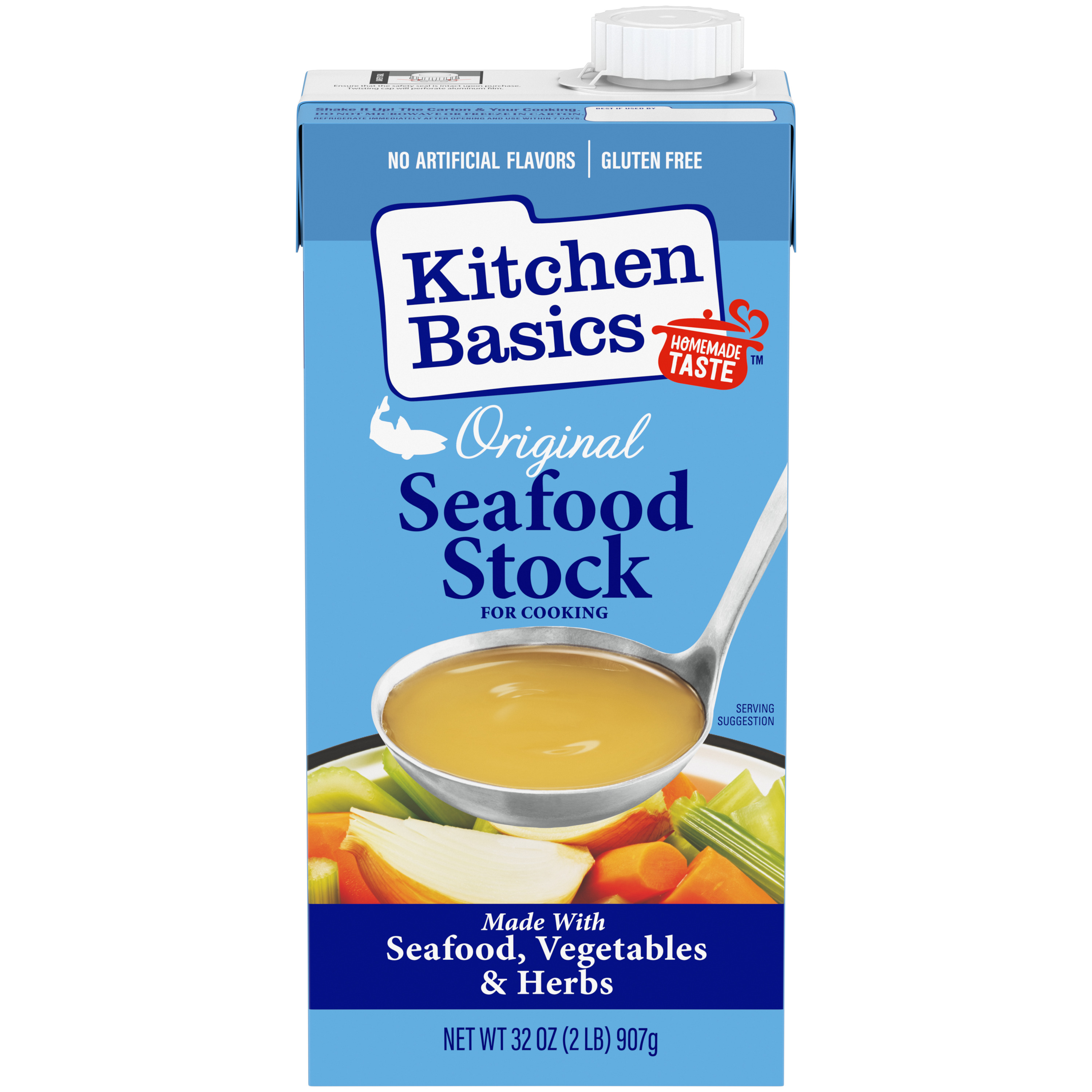 Original Seafood Stock, 32 oz - Front