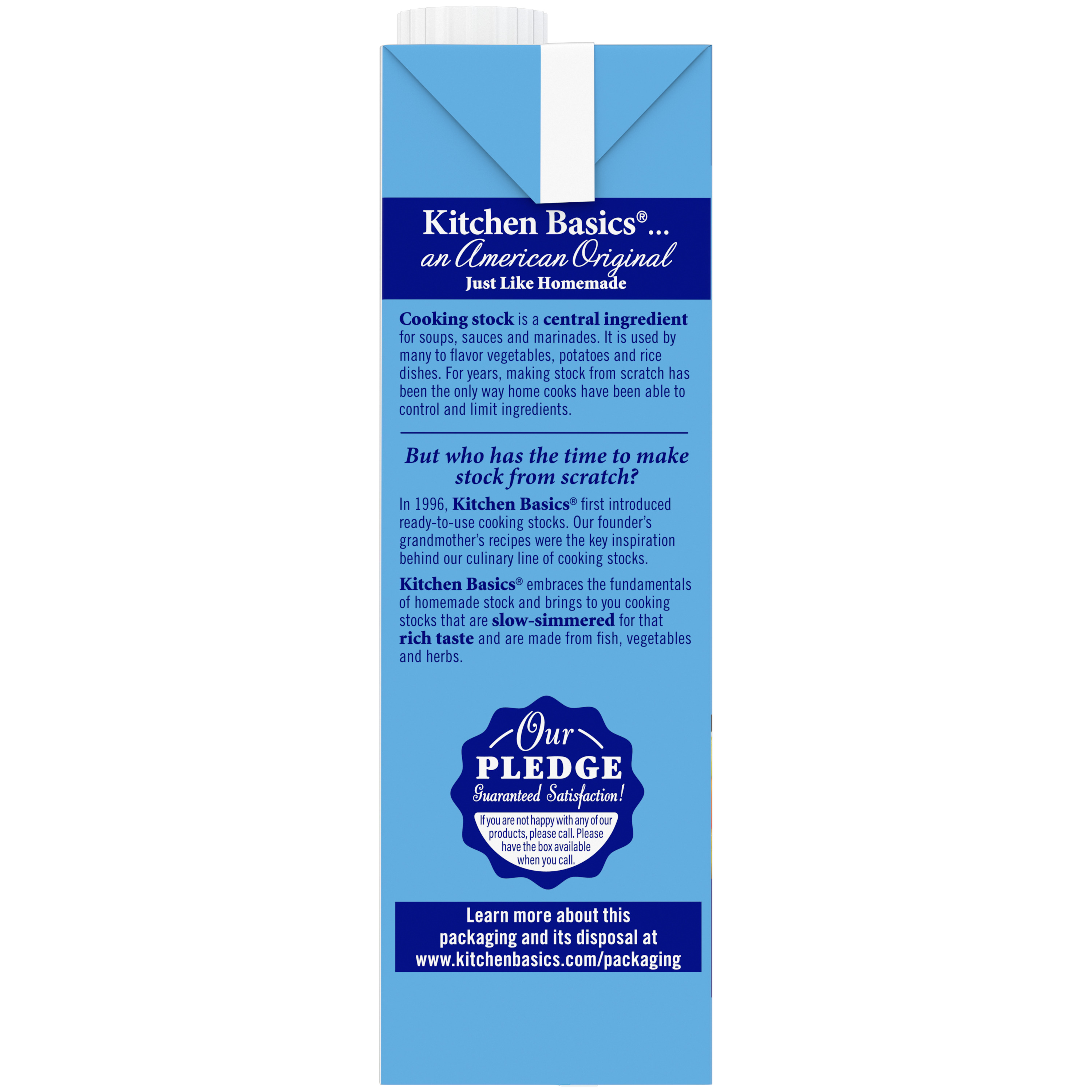 Original Seafood Stock, 32 oz - Side Panel