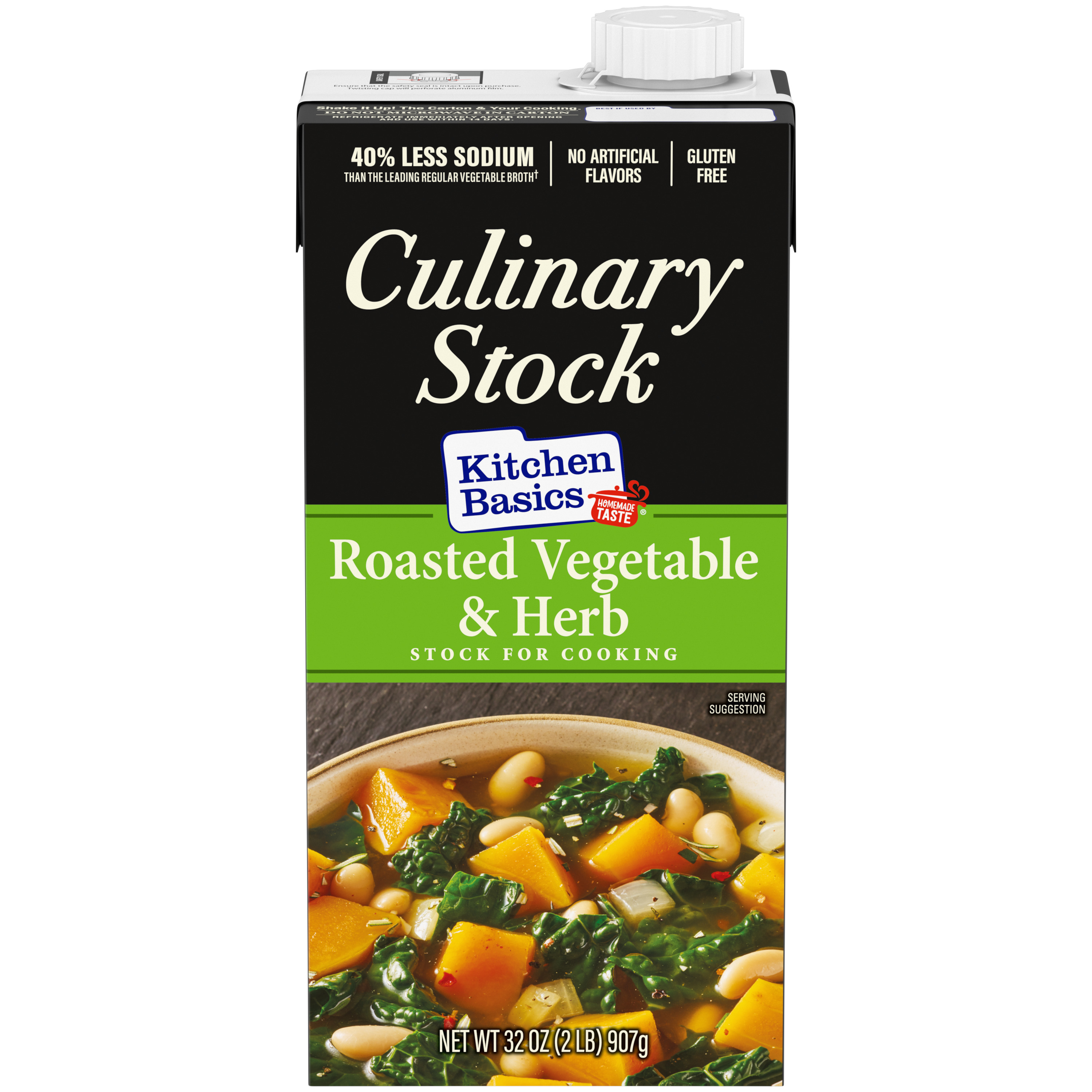 Roasted Vegetable and Herb Culinary Stock - Front Panel