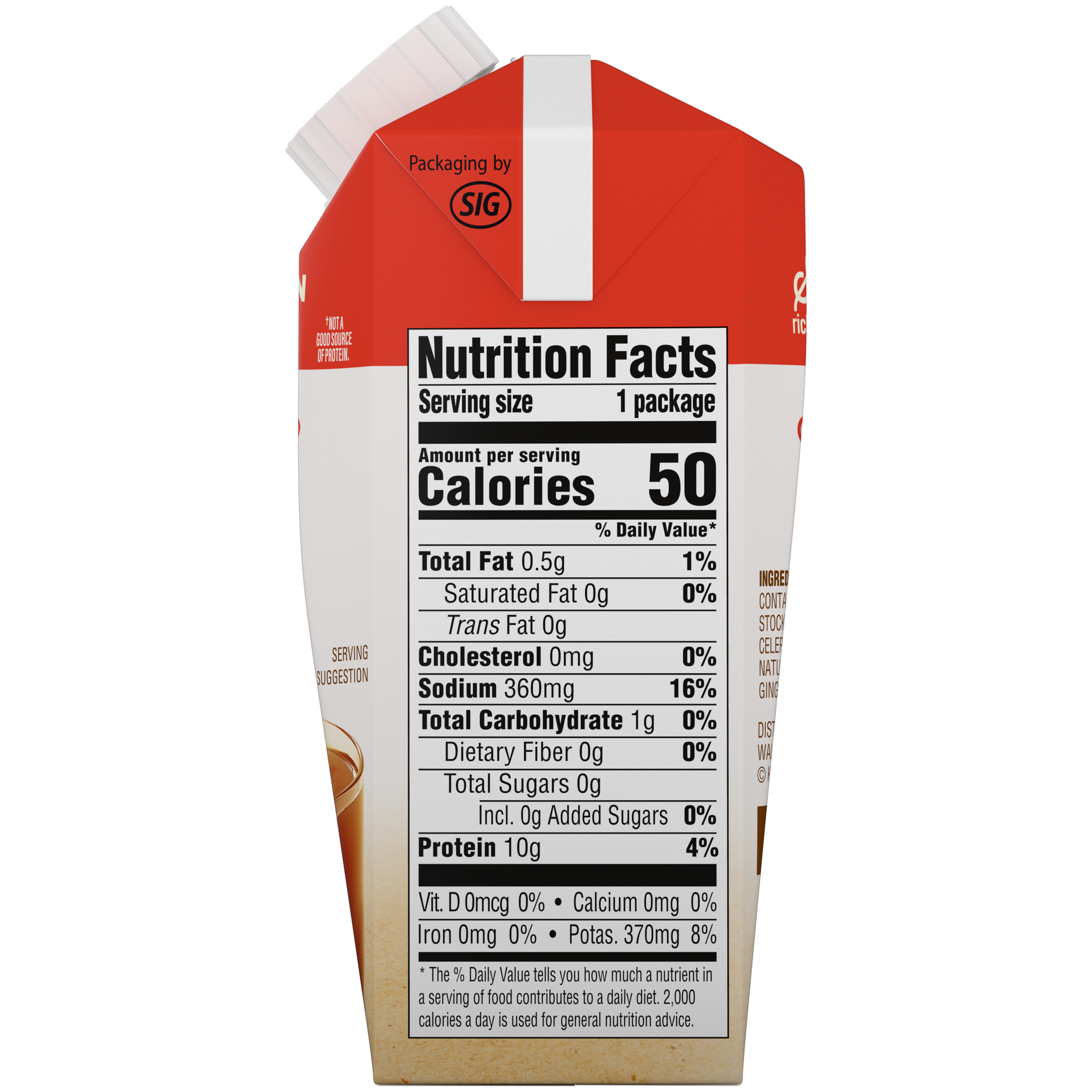 Turmeric & Ginger With Lemongrass Chicken Bone Broth, 8.25 oz - Side
