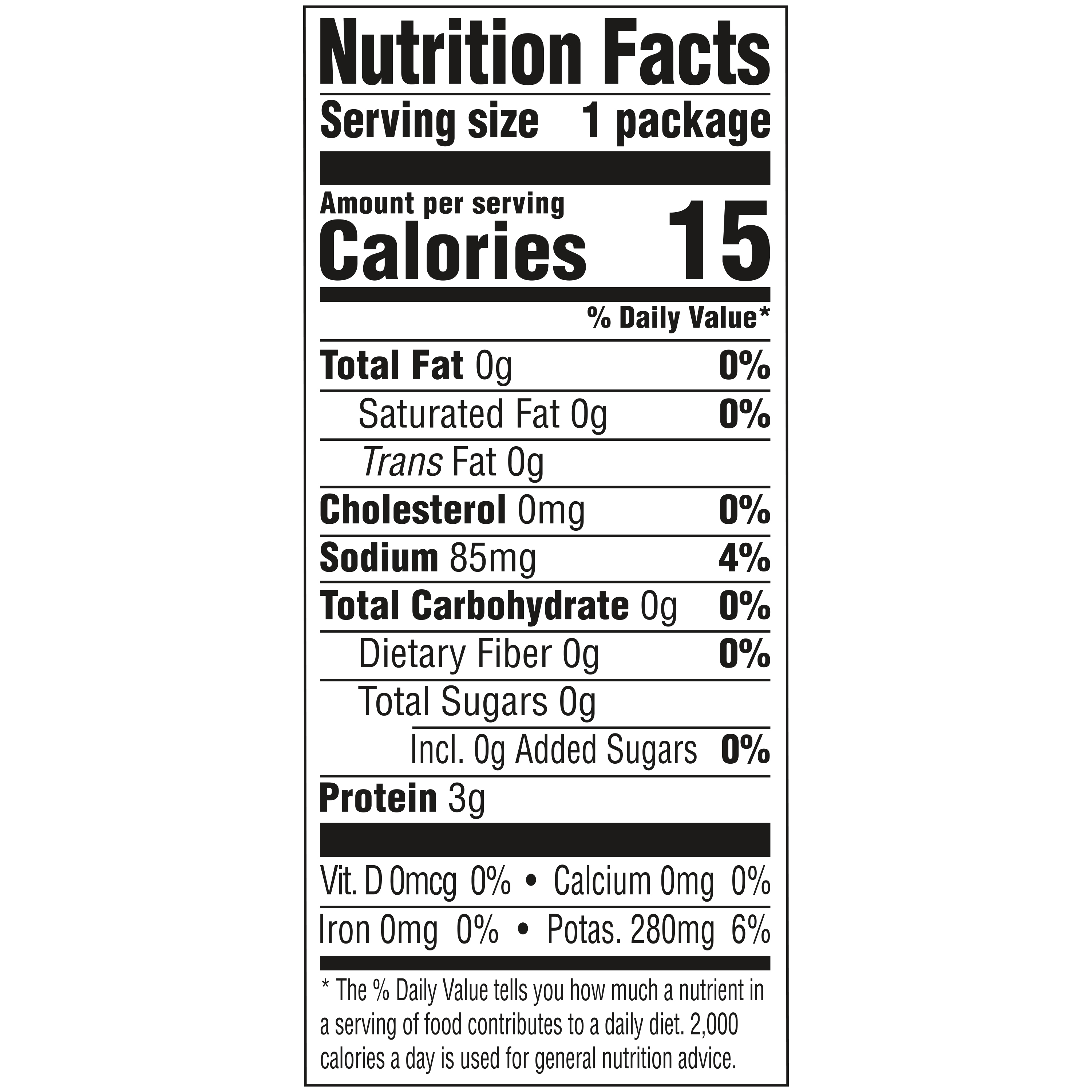 Unsalted Chicken Stock, 8.25 oz - Nutrition