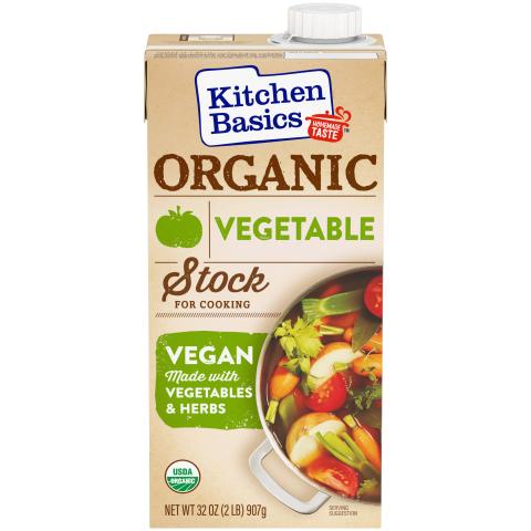Organic Vegetable Stock, 32 oz - Front