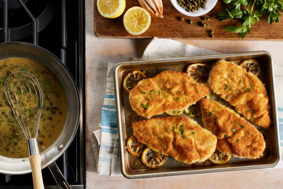 Sheet Pan Chicken Piccata